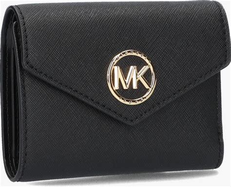 Zwarte MICHAEL KORS Portemonnee MD ENV TRIFOLD 